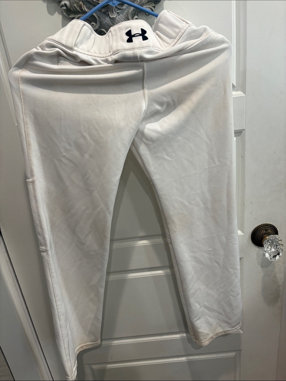 Under Armour White baseball pants with Black Logo on back